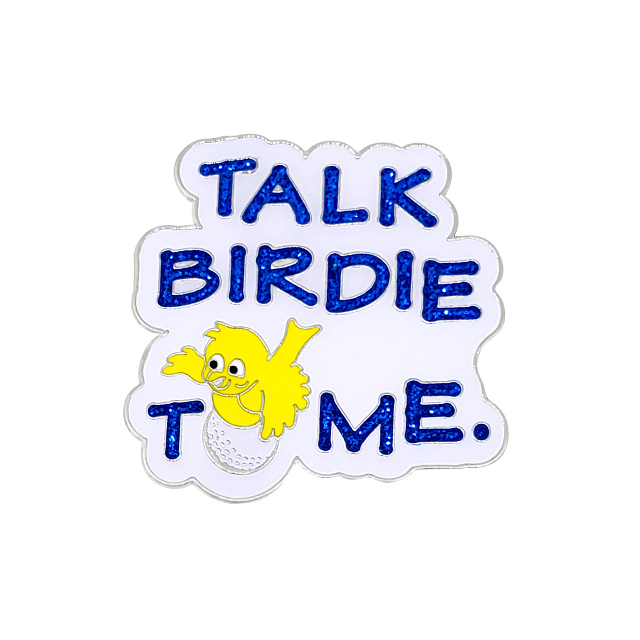 Talk Birdie To Me Ball Marker Glitzy Talk Birdie To Me Ball Marker with Hat Clip