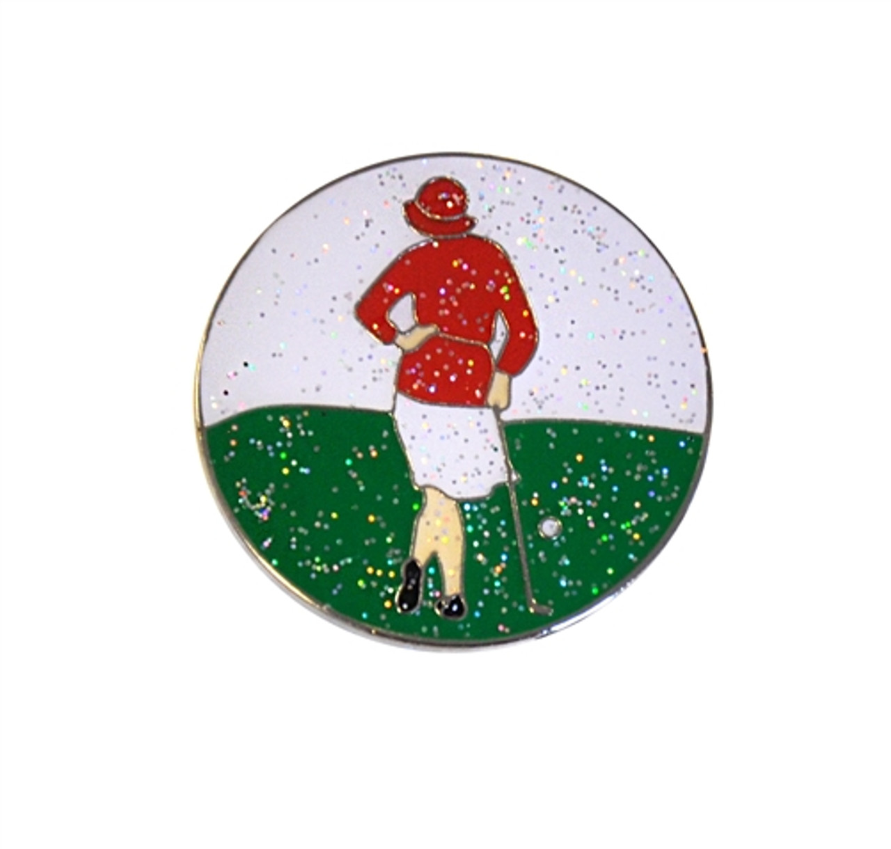 Glittery Golf Ball Marker With Magnetic Hat Clip Golf Diva