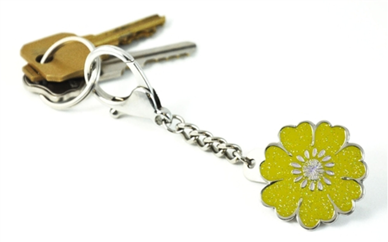 Yellow Flower Key Keyper Keychain