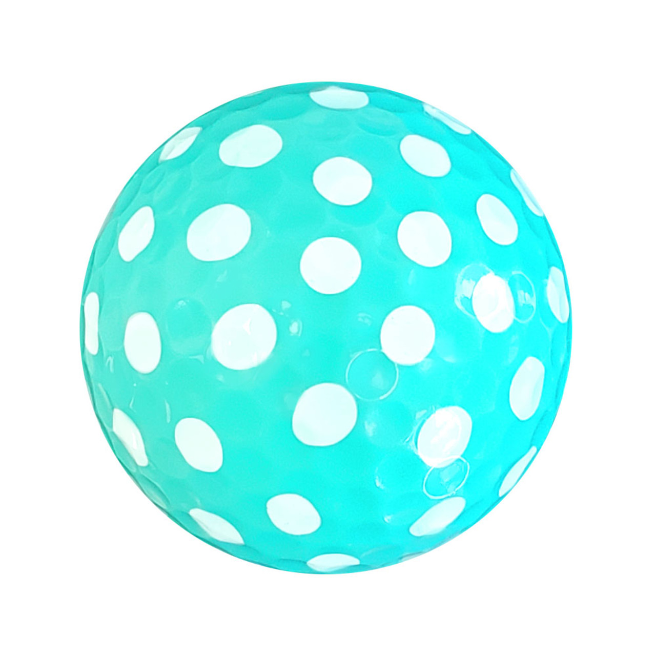 Golf Balls - Polka Dot Turquoise Blue
