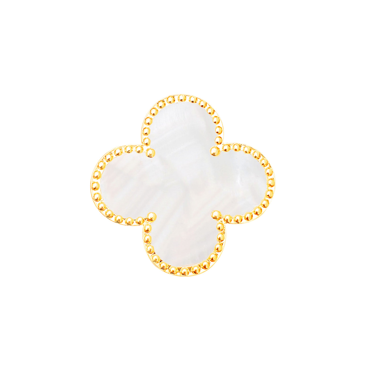 Flora Clover Ball Marker with Gold Hand Crafted Textured