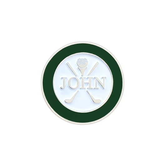 "John" Ball Marker with Hat Clip | Set Of 2
