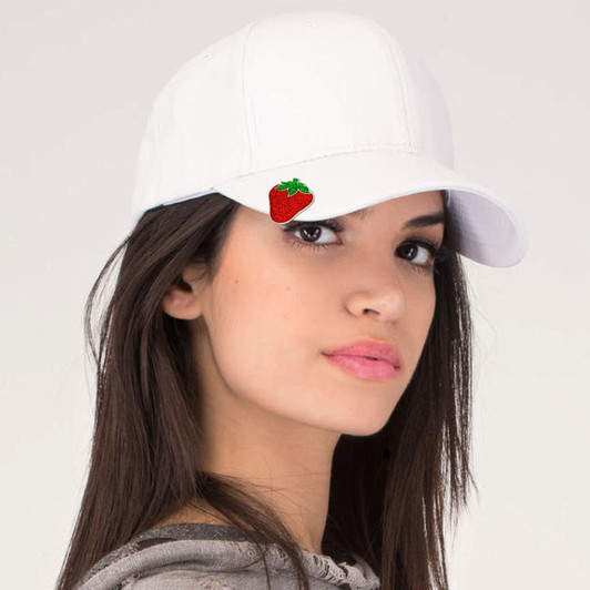 Strawberry Glitzy Ball Marker with Hat Clip