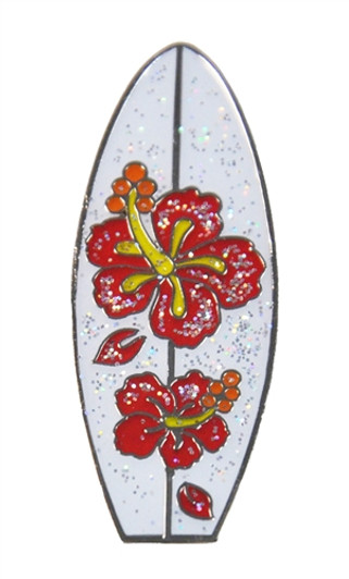 Surfboard Glitzy Ball Marker with Hat Clip