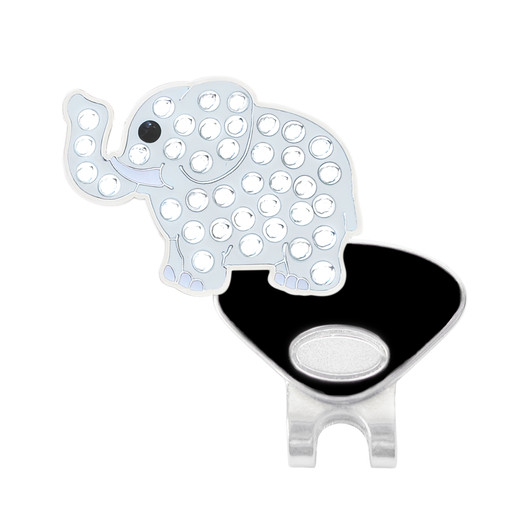 Elephant Golf Ball Marker with Swarovski Crystals by Navika