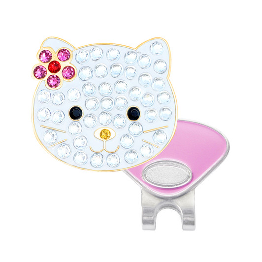 Kitty Golf Ball Marker with Swarovski Crystals by Navika Kitty Golf Ball Marker with Swarovski Crystals by Navika