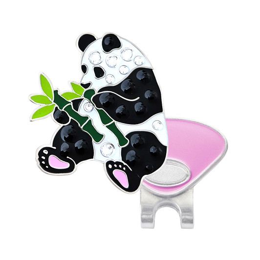 Panda Golf Ball Marker with Swarovski Crystals by Navika