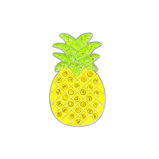Pineapple Golf Ball Marker with Swarovski Crystals by Navika