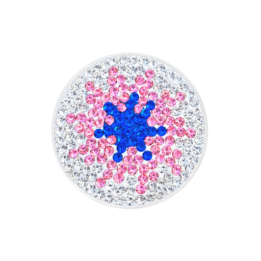 Micro Pave Crystal "Twilight" Ball Marker w/ Hat Clip