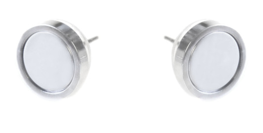 Red Heart Magnetic Ball Marker Earrings adorned with Crystals from Swarovski®