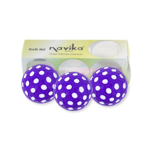 Golf Balls - Polka Dot Purple/White