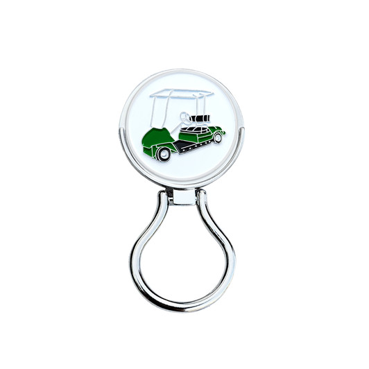 Eyeglass Holder With Removable Golf Cart Ball Marker