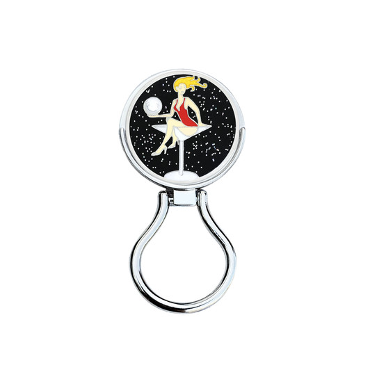 Eyeglass Holder With Removable Glitzy Golfaholic Ball Marker