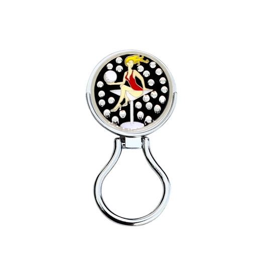Eyeglass Holder With Removable Golfaholic Crystal Ball Marker Eyeglass Holder With Removable Golfaholic Crystal Ball Marker