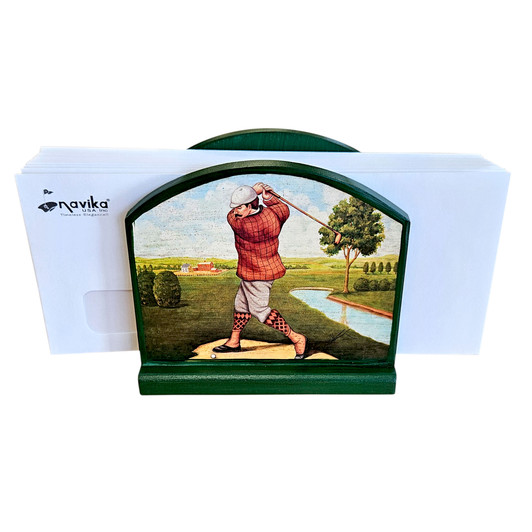 Vintage Lady and Gent Napkin/ Mail Holder Gift Set