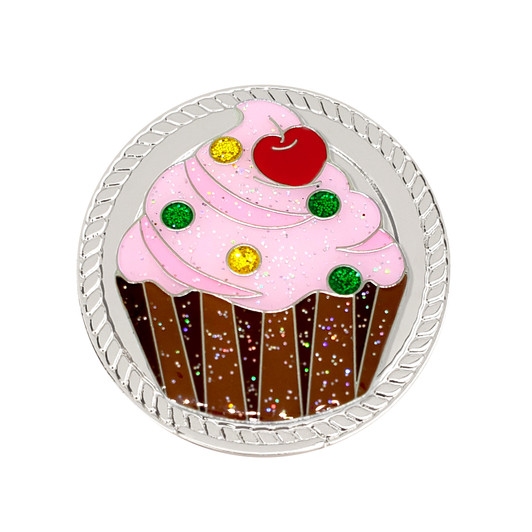 Cupcake Glitzy Magnetic Kicks Candy Shoe Ball Marker