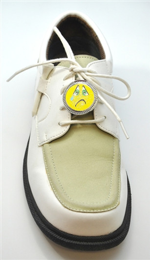 It Sucks (Sad Face) Glitzy Magnetic Kicks Candy Shoe Ball Marker