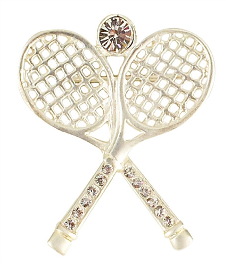 Crossed Racquets with Crystal Ball