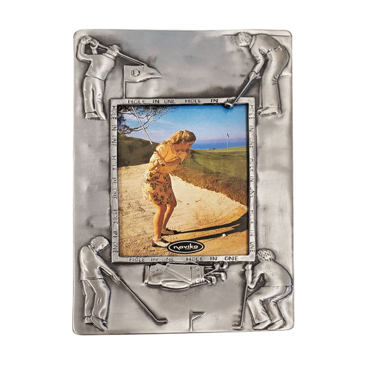 Picture Frame - Hole in One Golfers Pewter Photo Frame