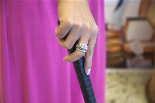 Ring -- Sterling Silver Carved