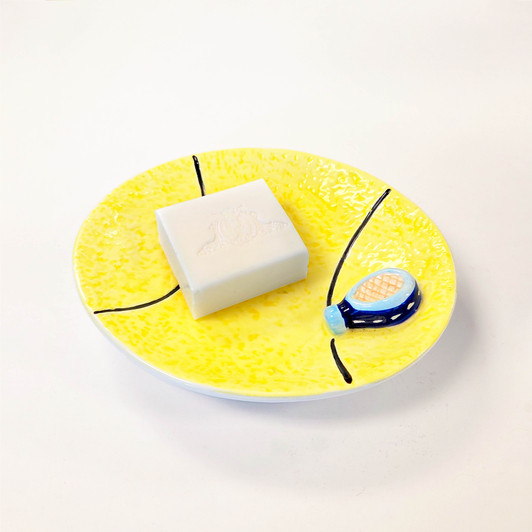 Tennis Themed Ceramic Soap Dish/Coin Tray