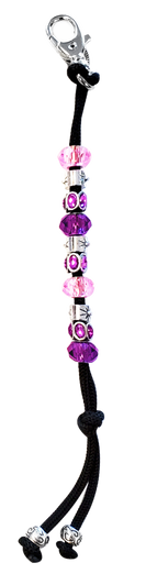 Pink/Purple Crystal Mantra Bead Golf Stroke Counter