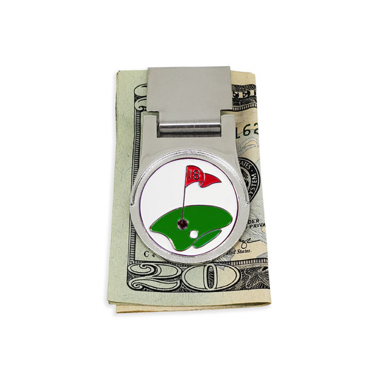 Magnetic Money Clip with Removable 18th Hole Ball Marker