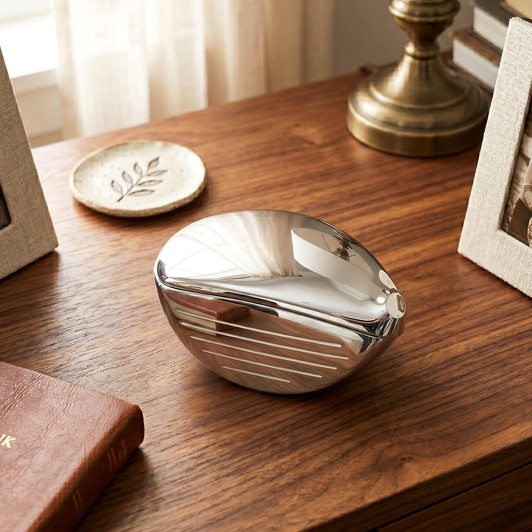 Jewelry Box - Silver Plated Golf Driver shaped Jewelry Box