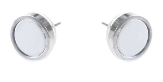 Gold Tree of Life Magnetic Ball Marker Earrings with Swarovski Crystals