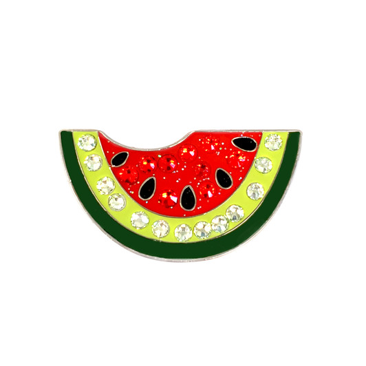 Watermelon Golf Ball Marker with Swarovski Crystals