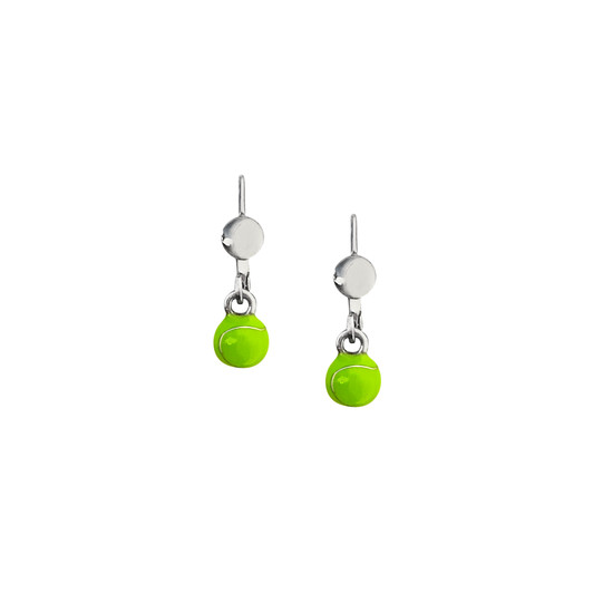 Silver Tennis Ball Earrings Silver Tennis Ball Earrings