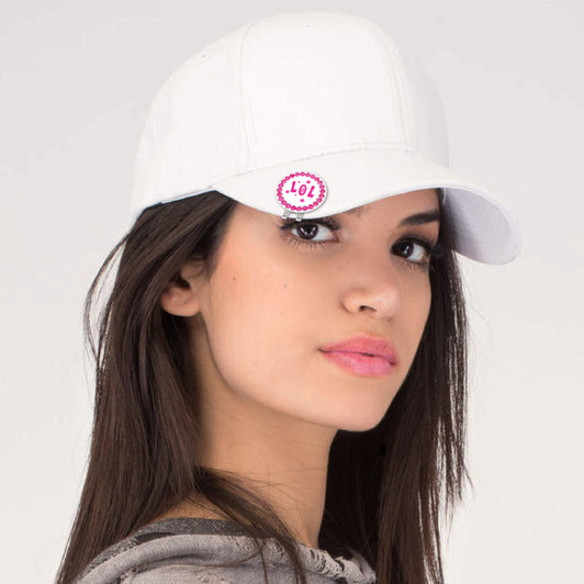 Pink LOL Glitzy Ball Marker with Hat Clip Pink LOL Glitzy Ball Marker with Hat Clip