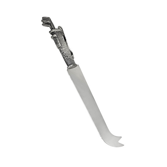 Pewter Cheese Knife With Golf Bag Pewter Cheese Knife With Golf Bag
