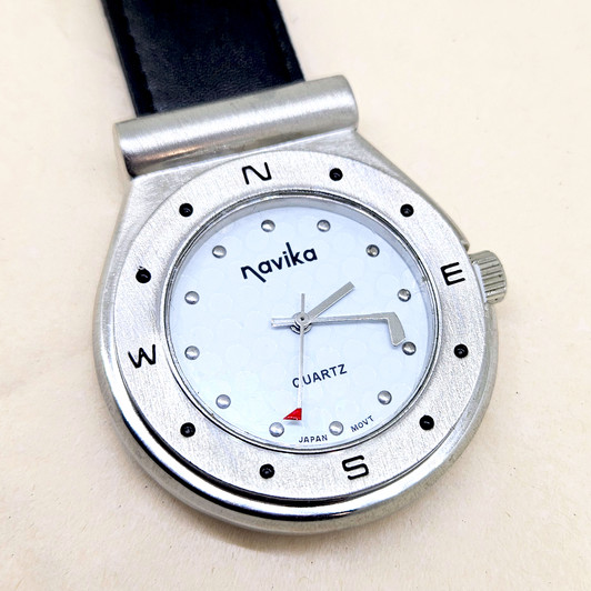 Golf Themed Men's Watch With Black Leather Strap | Quartz Movement