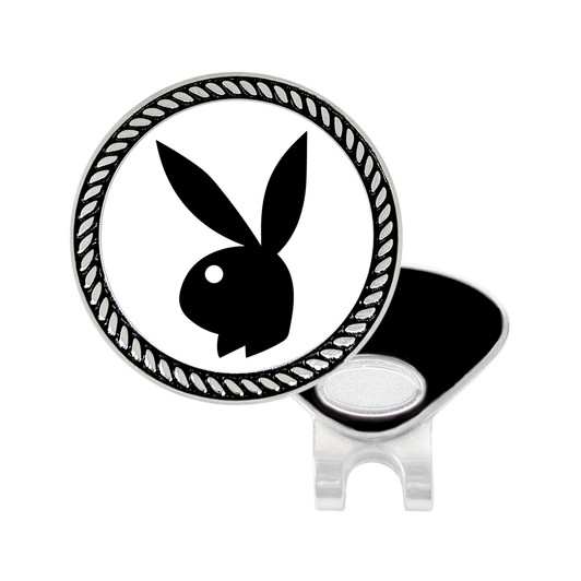 PlayGolf Bunny Black Ball Marker with Hat Clip