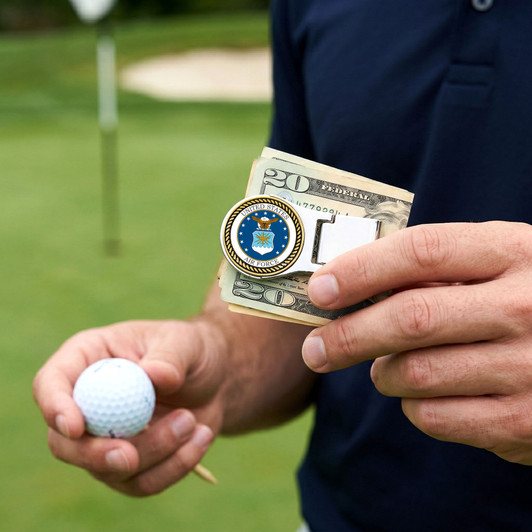 Magnetic Money Clip with Removable PlayGolf Bunny Ball Marker