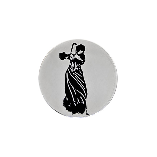 Vintage Lady Golfer Ball Marker | Metal Finish Vintage Lady Golfer Ball Marker | Metal Finish