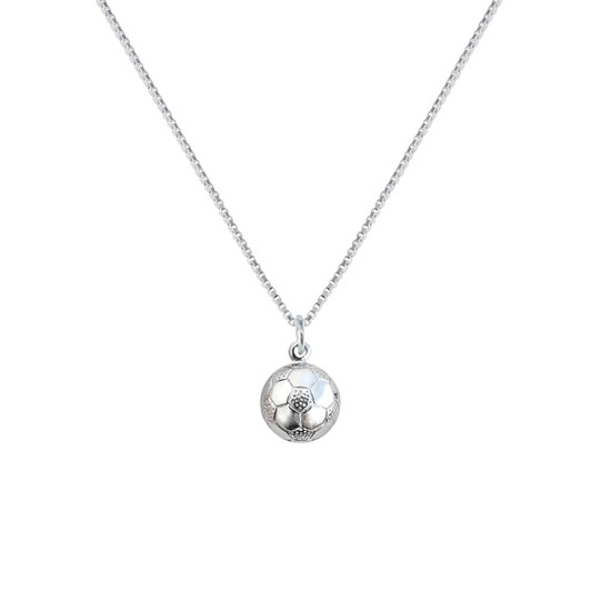Sterling Silver Soccer Ball Necklace | Sports Jewelry Gift