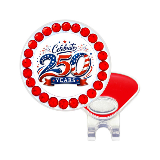 USA 250th Anniversary Ball Marker With Swarovski Crystals