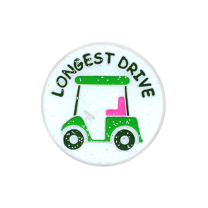 Glitzy Ball Marker with clip - LONGEST DRIVE