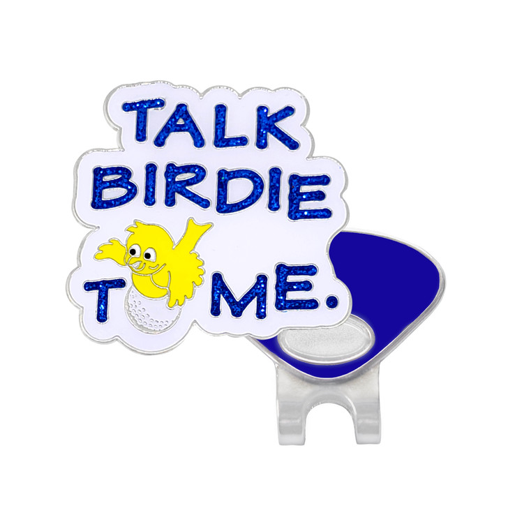 Glitzy Talk Birdie To Me Ball Marker with Hat Clip