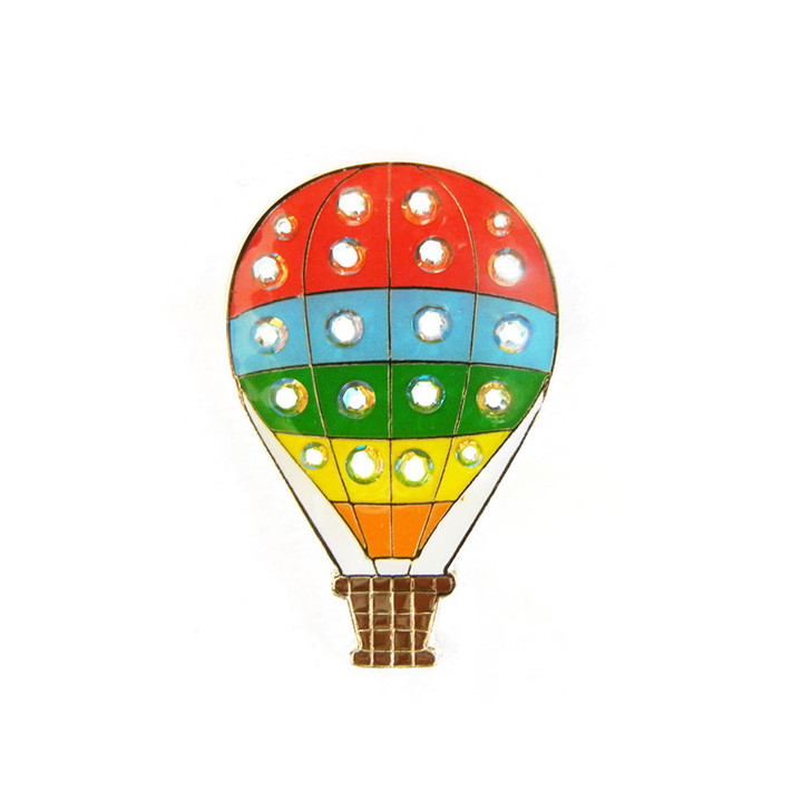 Hot Air Balloon Golf Ball Marker with Swarovski Crystals by Navika