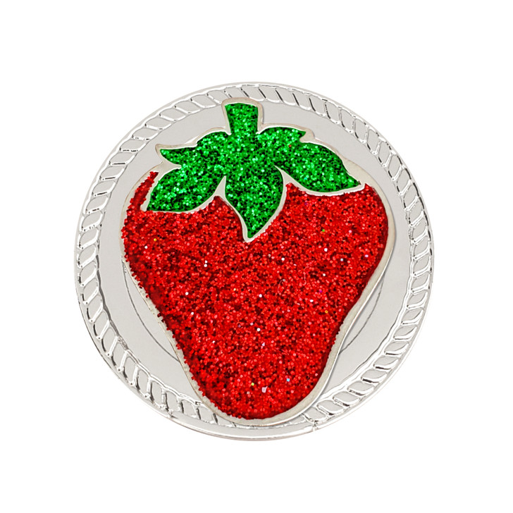 Strawberry Glitzy Magnetic Kicks Candy Shoe Ball Marker