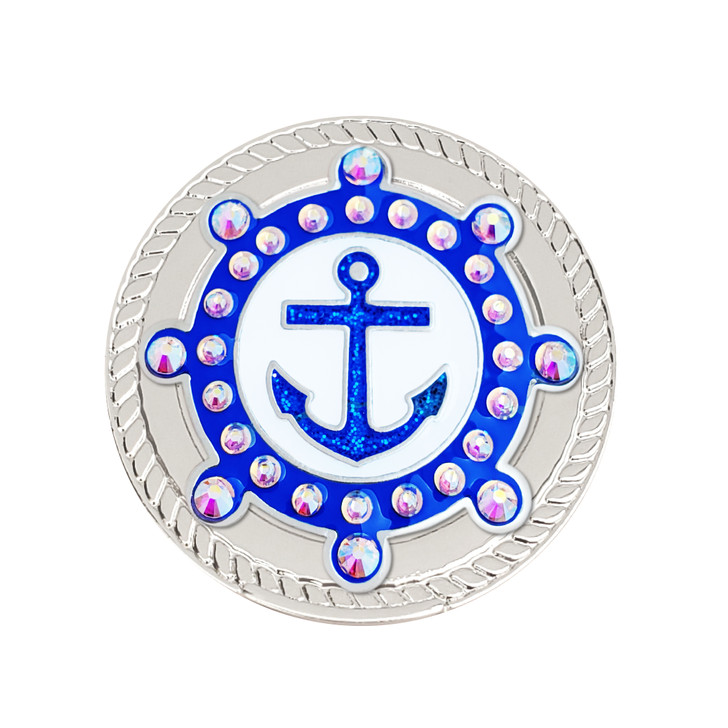 Anchor Magnetic Kicks Candy Shoe Ball Marker adorned with Crystals from Swarovski®