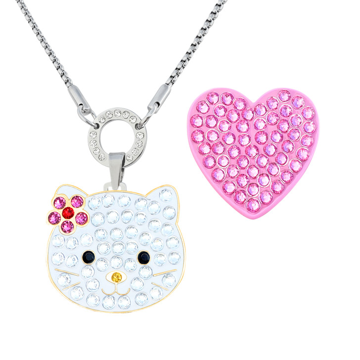 Sanrio Hello Kitty Enamel and Red Crystal Pendant - 18'' Chain, Authentic  Officially Licensed - Walmart.com