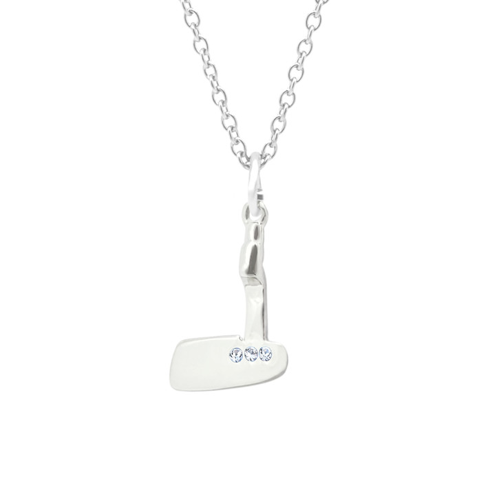 Putter Necklace adorned with Crystals from Swarovski® - Clear