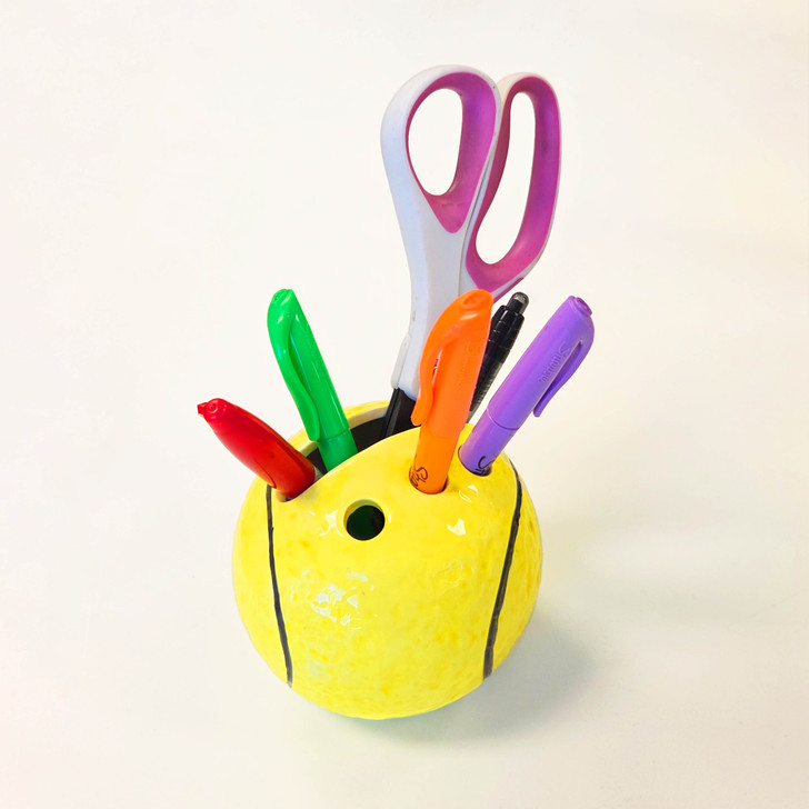 Tennis Ball Ceramic Stationary Holder
