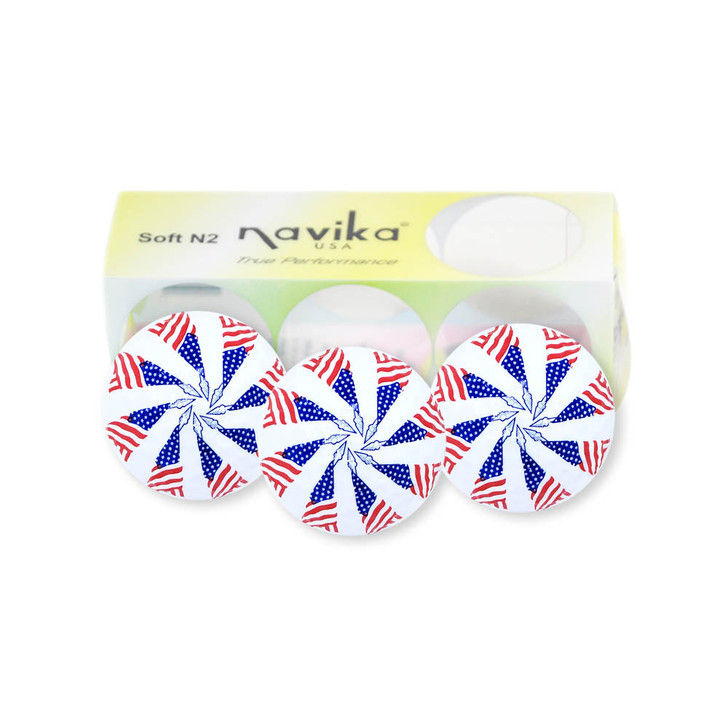 Golf Balls - Stars & Stripes US Flag Golf Balls (Sleeve of 3)