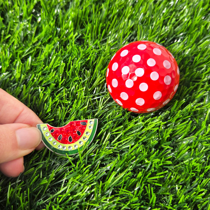 Watermelon Ball Marker adorned with Crystals from Swarovski®