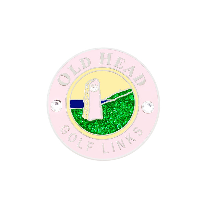 *SPECIAL EDITION* Old Head Golf Links Ball Marker adorned with Crystals from Swarovski®- and Hat Clip